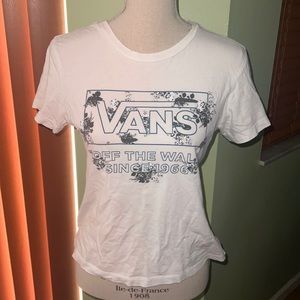 Vans White Graphic Shirt
